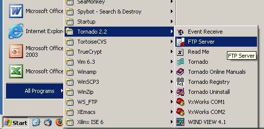 VxWorks 5.5 Programming FTP Server
